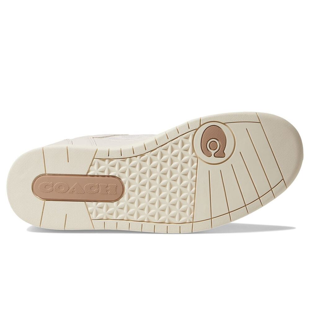 Coach Hi Top Sneakers CD304 Chalk Coated Canvas Women’s Sz 10B NIB MSRP $229 - Picture 8 of 16